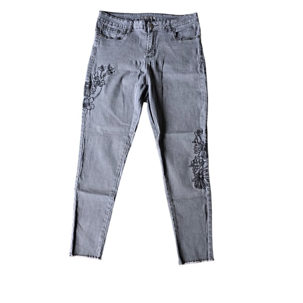 Streetwear society Women’s Jeans size 13 Embroidered High rise Skinny denim
